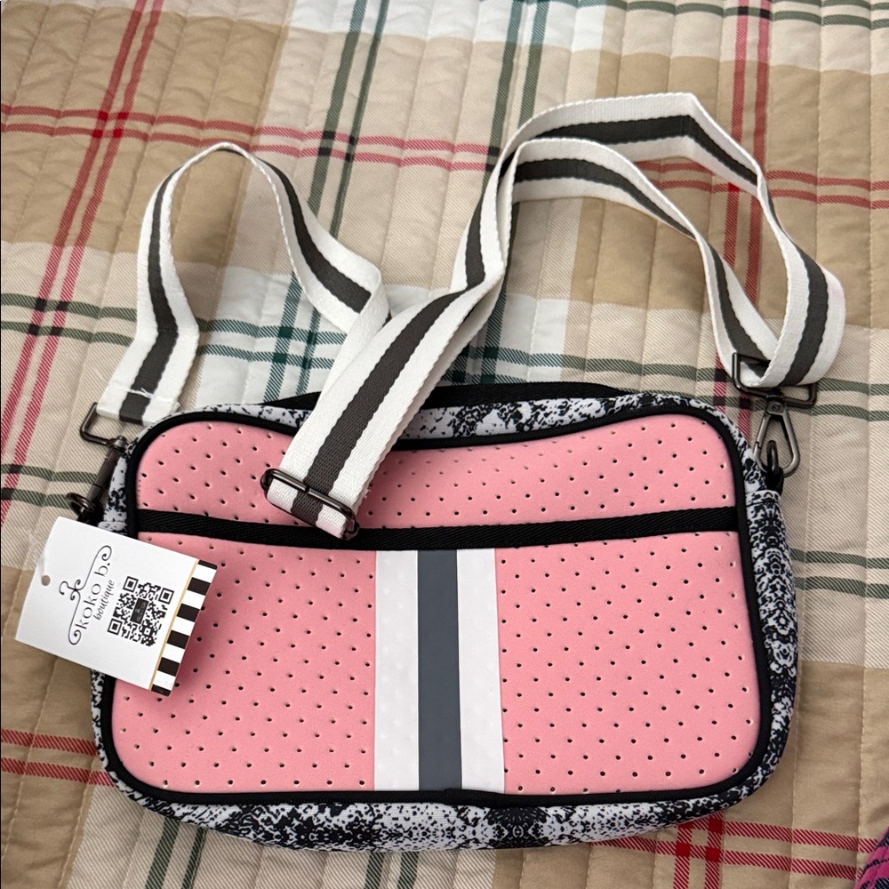 Pink and Gray Women's Bag